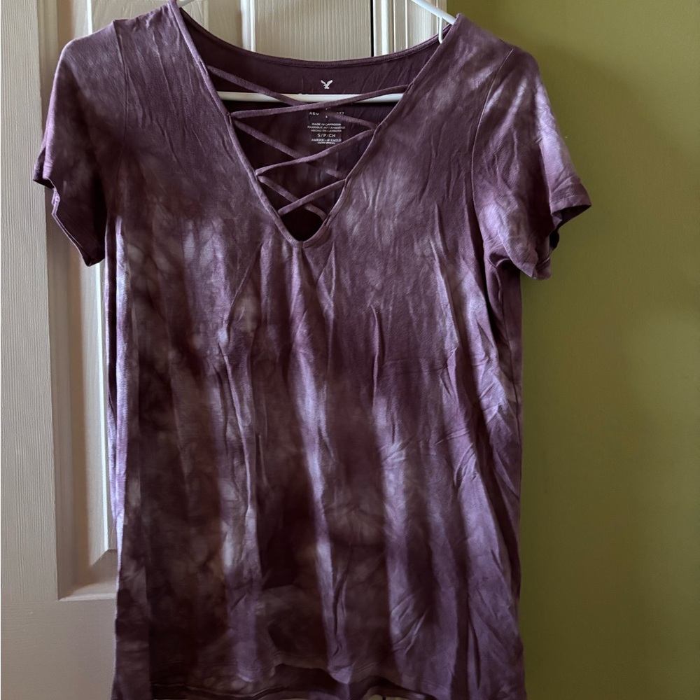 Purple Tie-Dye Women's Top
